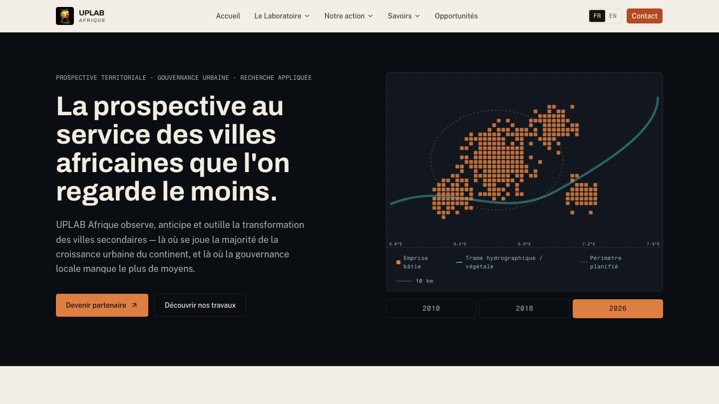 UPLAB Afrique — desktop